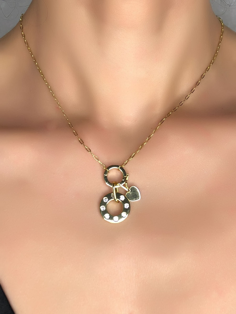 COLLANA CIONDOLO SPILLA FIRMATA VNTG VOGUE AB FAB 3D PERLE A CASCATA - Foto 6