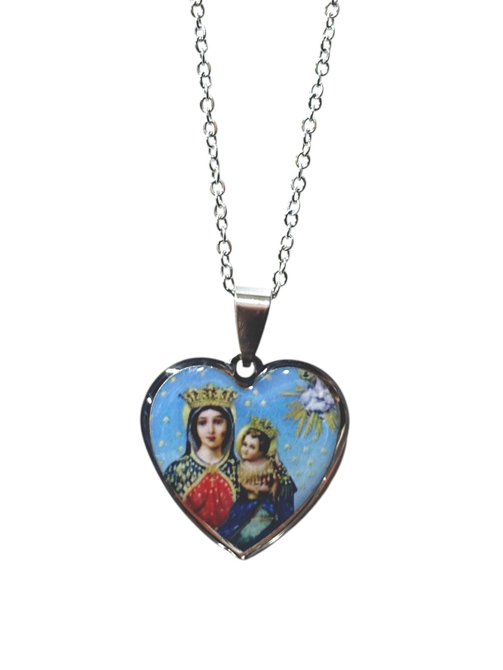 Collana foto personalizzata cuore in acciaio