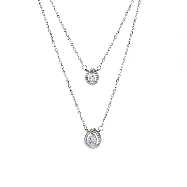 Collana a goccia bianca