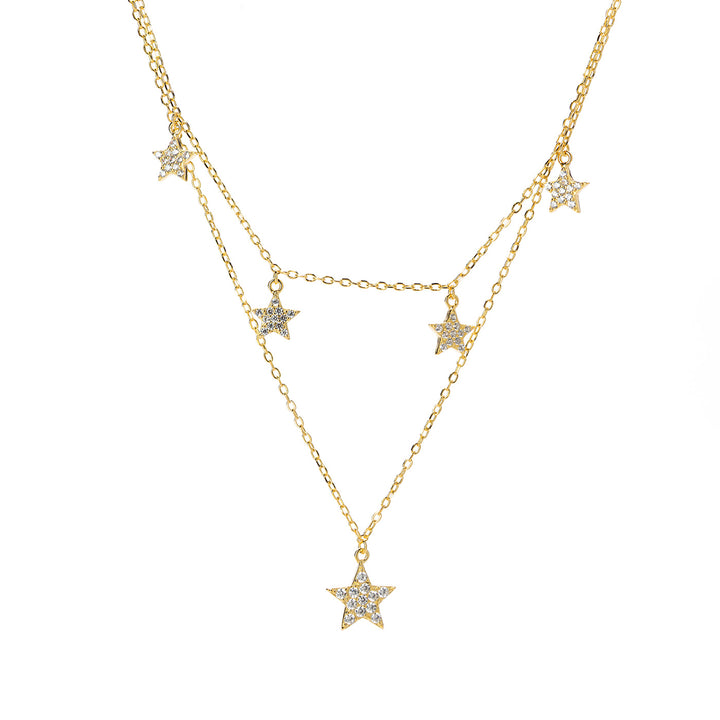 Collana con due fili con stelle