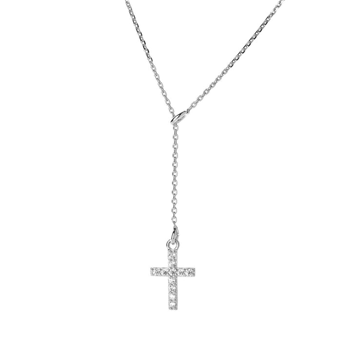 Collana saliscendi con croce