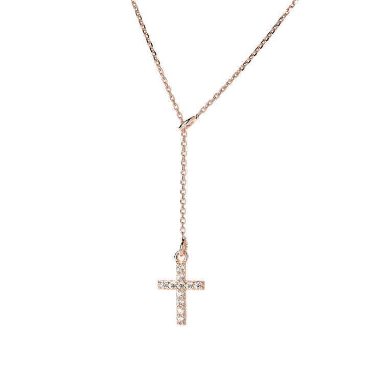 Collana saliscendi con croce