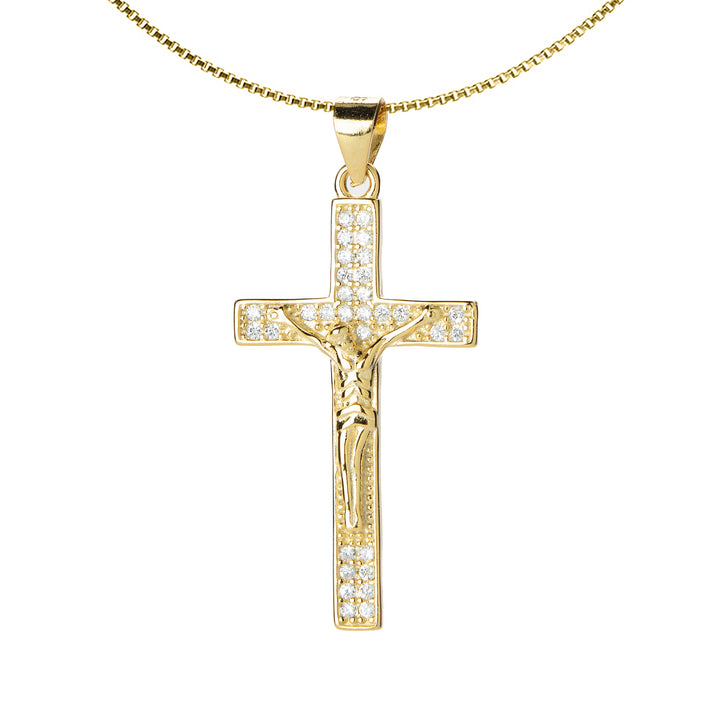 Collana croce con cristo