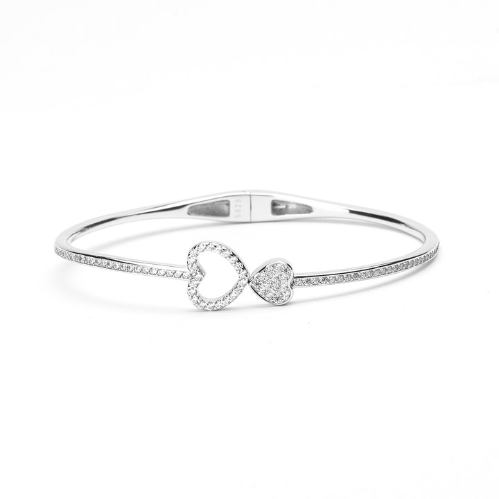 Bracciale doppio cuore