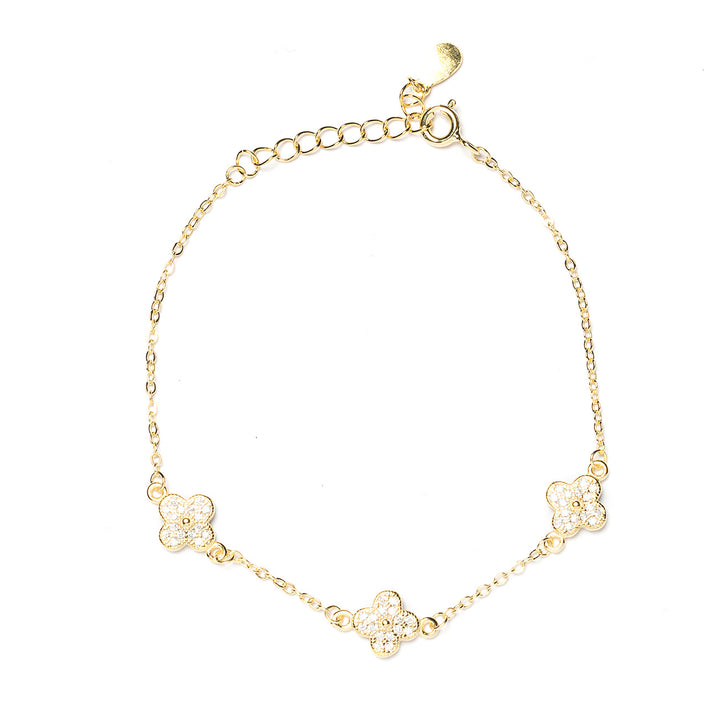 Bracciale quadrifoglio