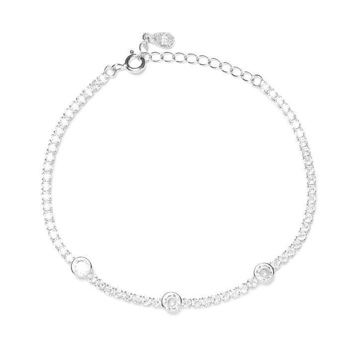 Bracciale tennis alternato
