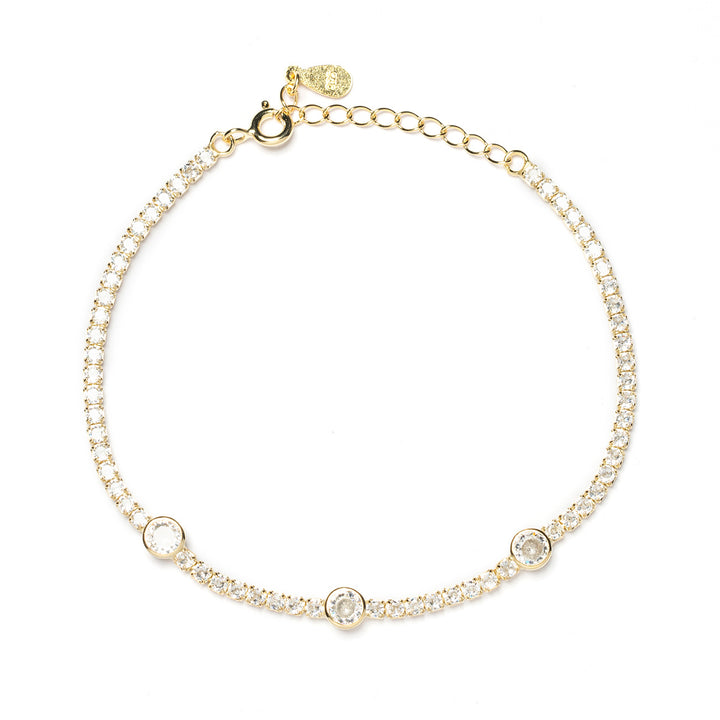 Bracciale tennis alternato