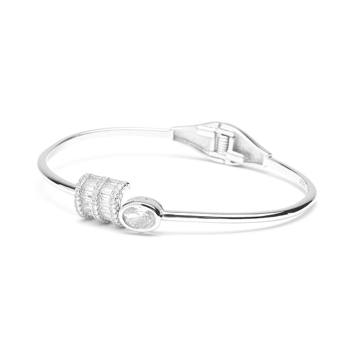 Bracciale rigido con baguette