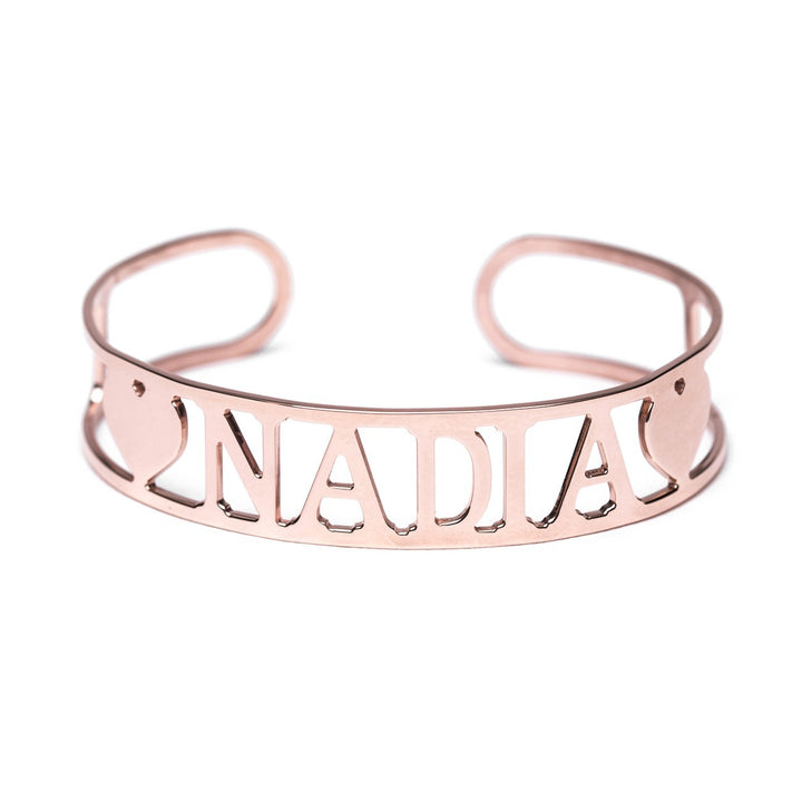 Bracciale nome & cuori