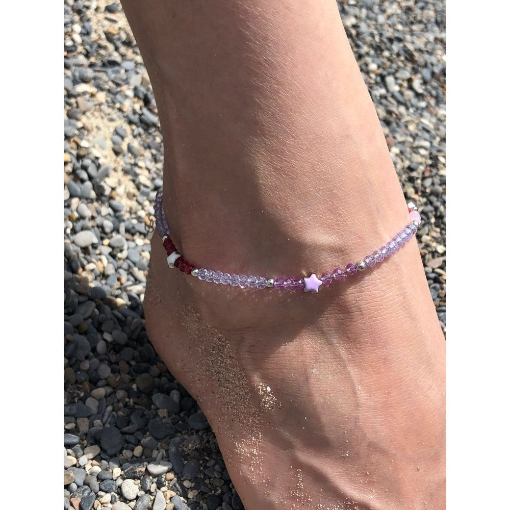 Kim Johanson Cavigliera Donna Acciaio Inox Con Zirconi, Forever, In Argento, Oro E Oro Rosa, Impermeabile E Regolabile, Gioielli Boho - 4