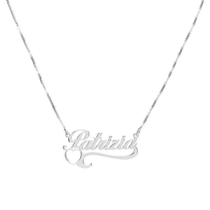 Collana nome con cuore