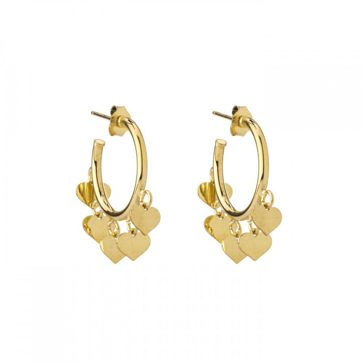 Orecchini cerchio cuore