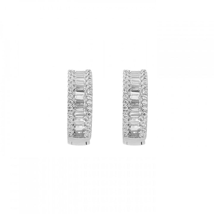 Orecchini con cristalli bianchi