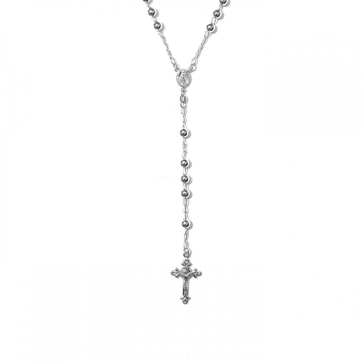 Collana rosario sfere 5 mm