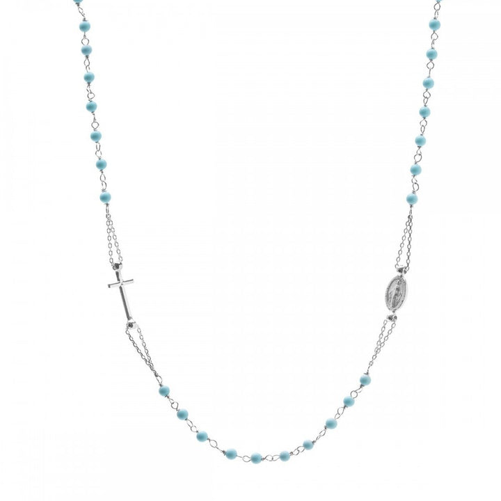 Rosario girocollo turchese