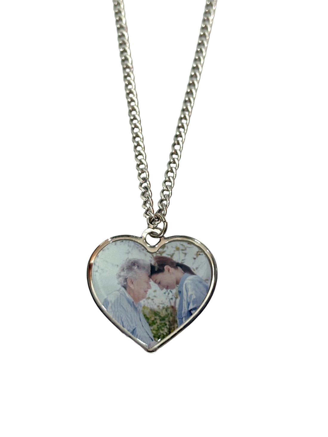 Collana foto personalizzata forma cuore