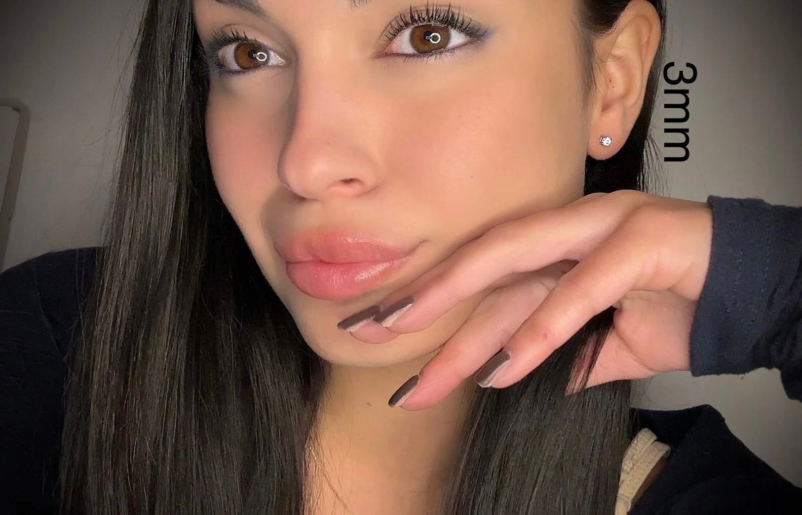 Orecchini punto luce 3-4-5-6-7-8-9 mm