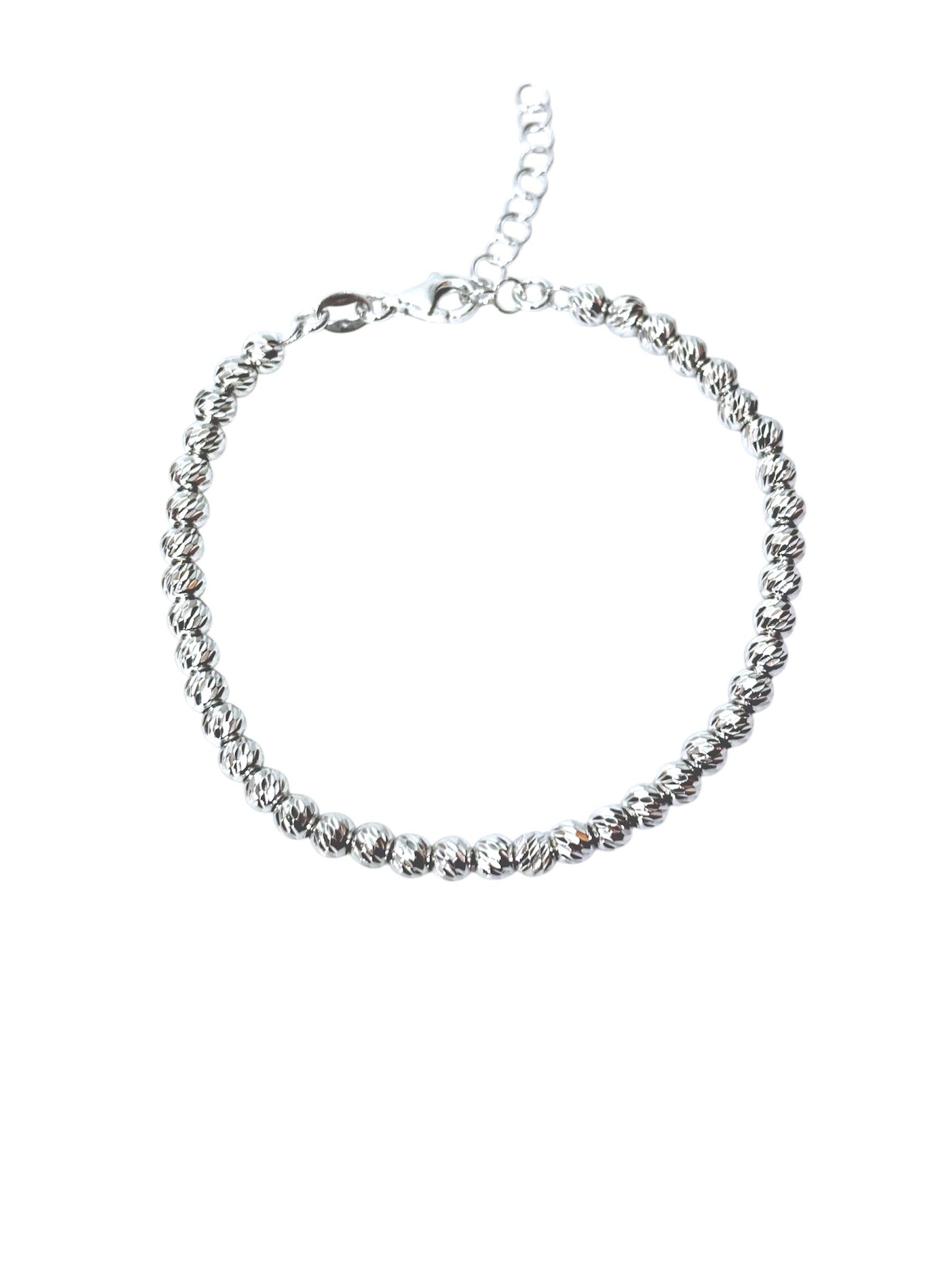 Bracciale con palline diamantate