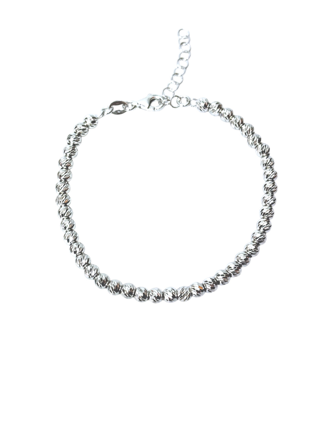 Bracciale con palline diamantate