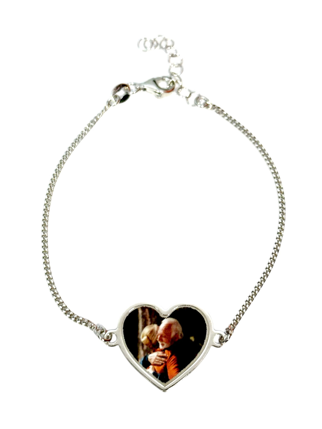 Bracciale foto personalizzata forma cuore