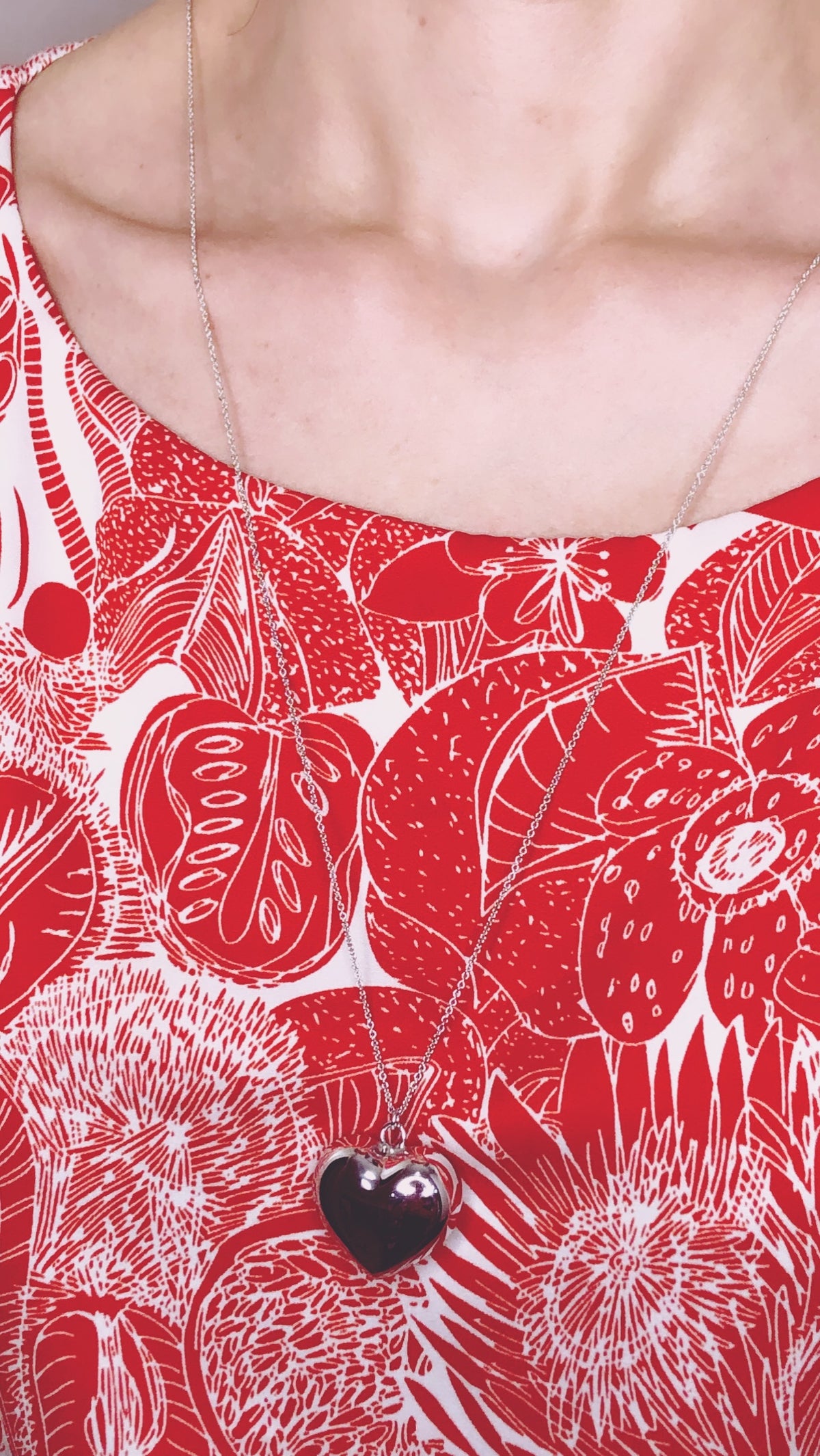 Collana Lunga Stle Boho Con Cuore Sacro. Collana Rosaro Con Pendente - Foto 9