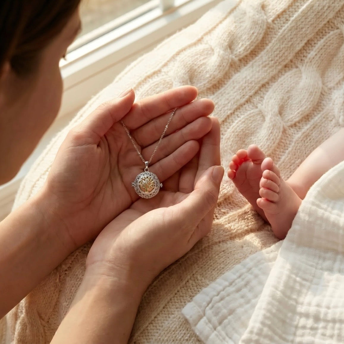 Collana Chiama Angeli con albero della vita