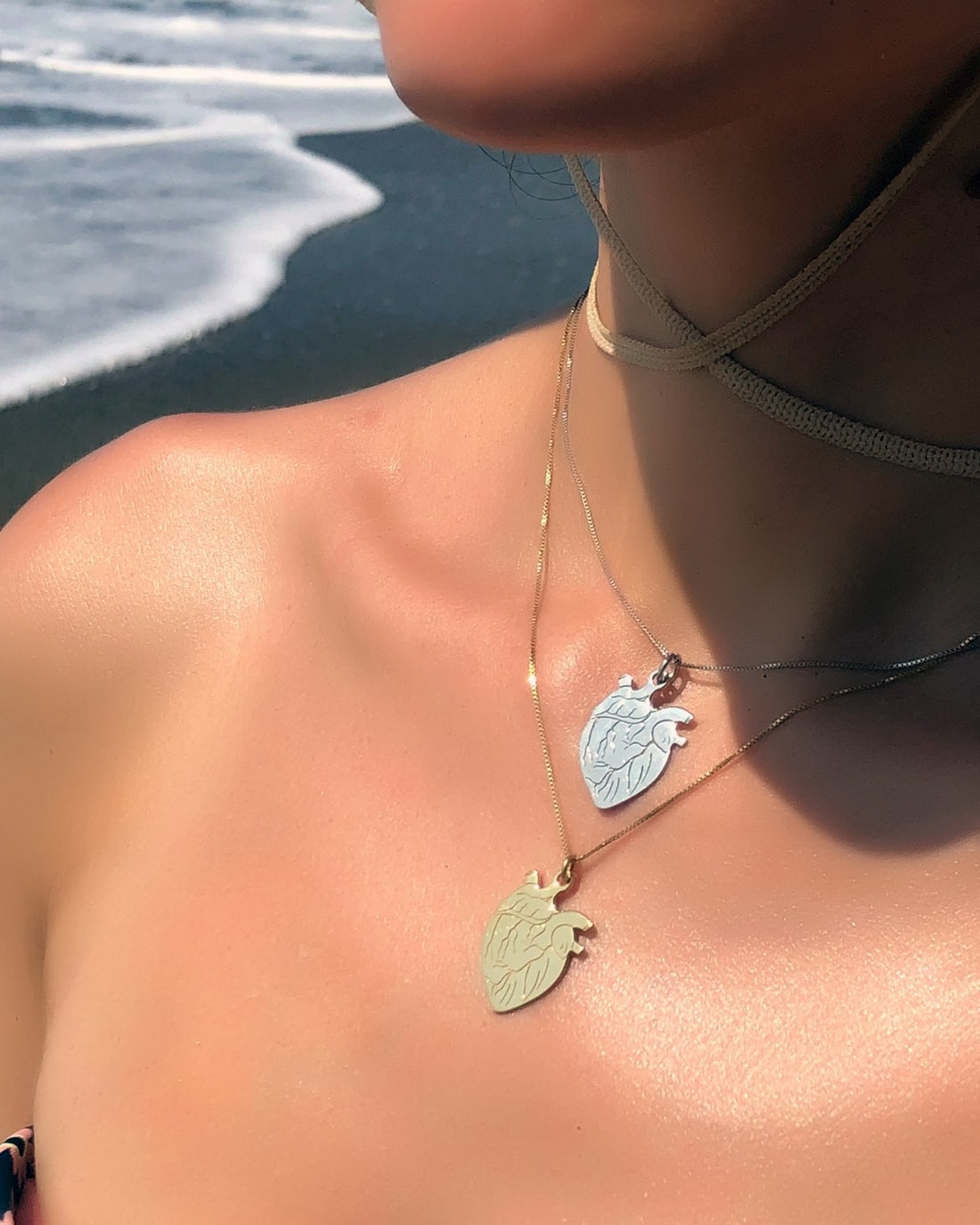 Collana cuore anatomico