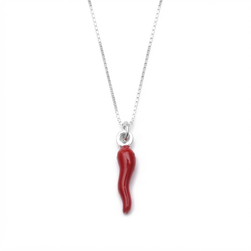 Collana corno portafortuna