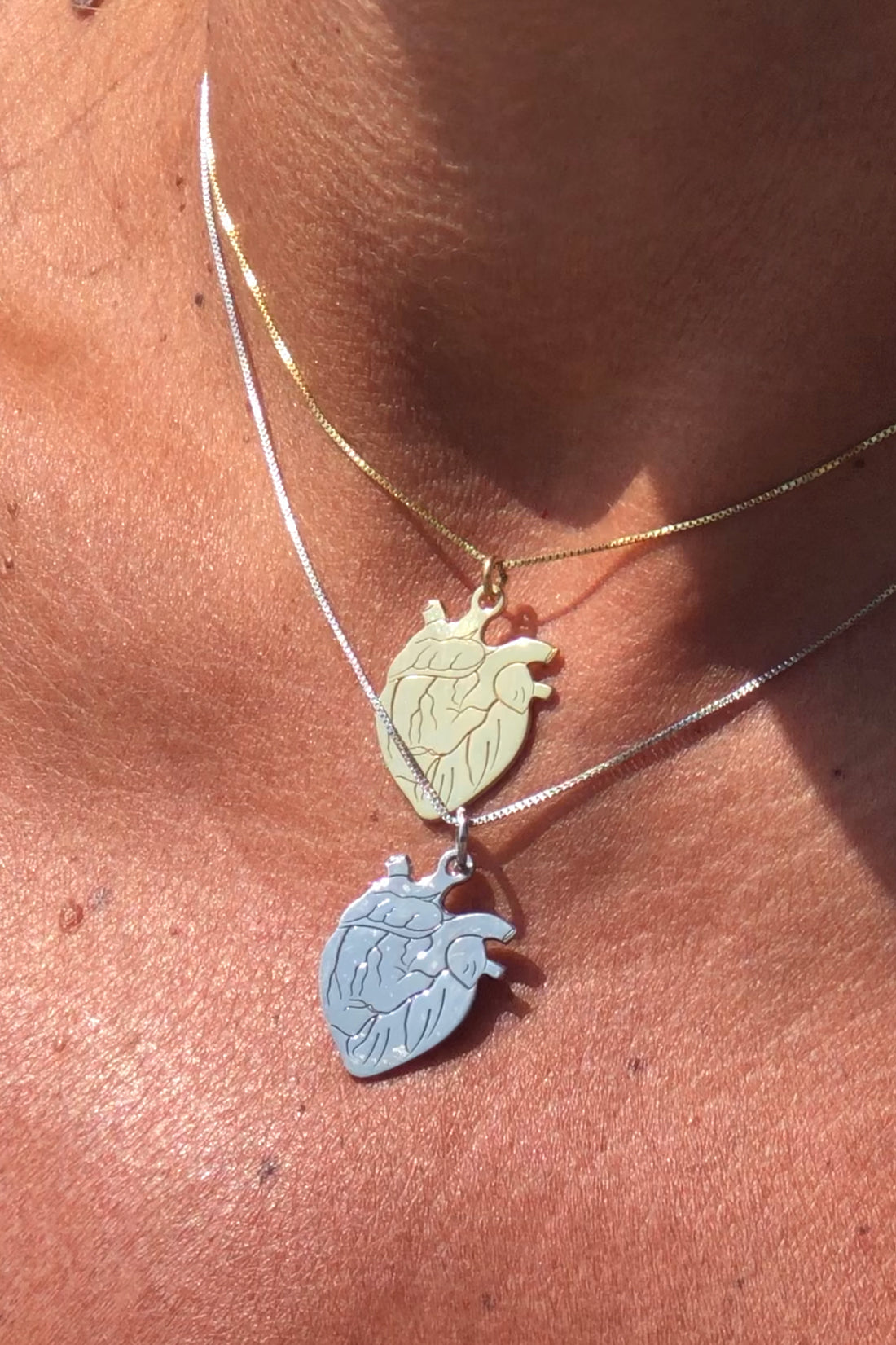 Collana cuore anatomico