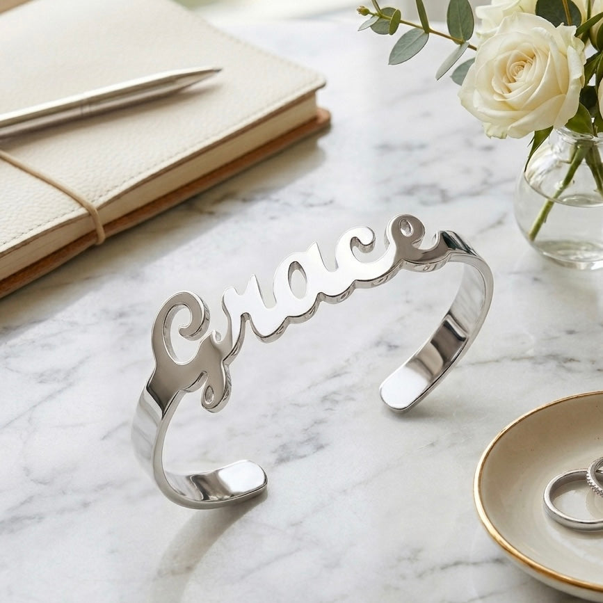 Bracciale rigido con nome