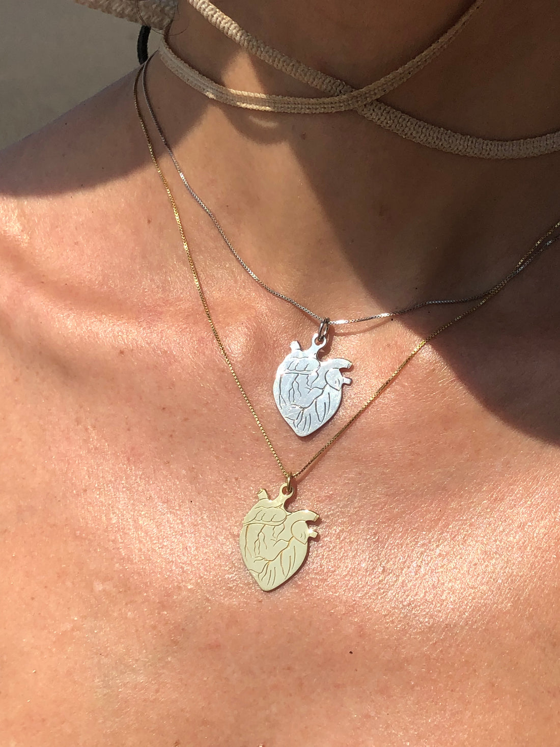 Collana cuore anatomico