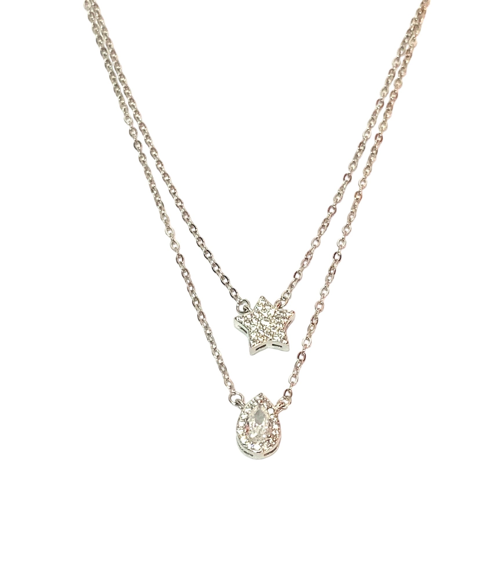 Collana con stella e goccia