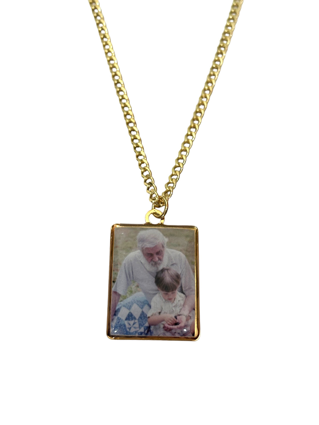 Collana foto personalizzata forma rettangolare