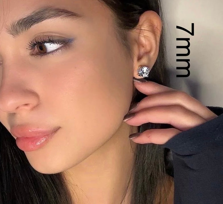 Orecchini punto luce 3-4-5-6-7-8-9 mm