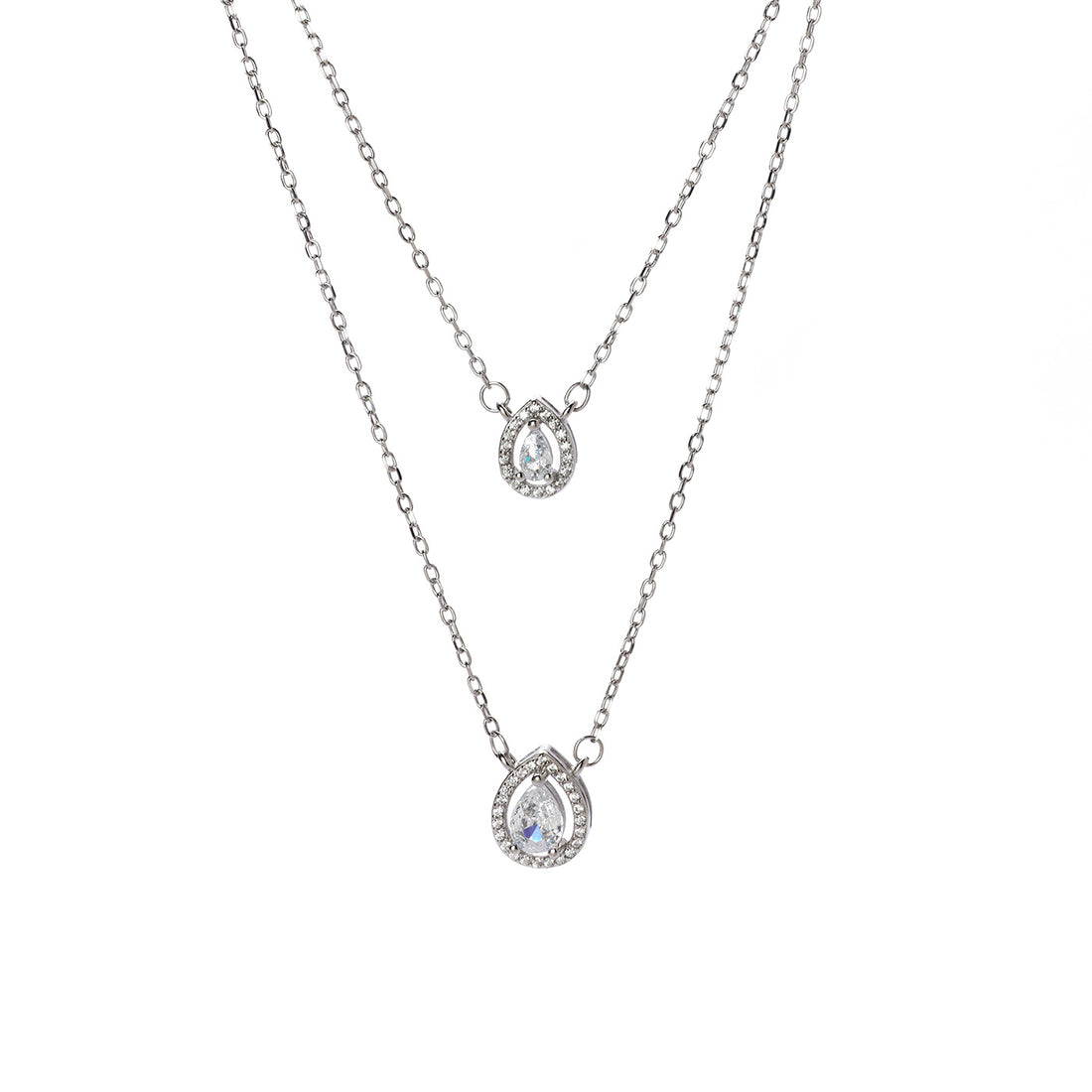 Collana a goccia bianca