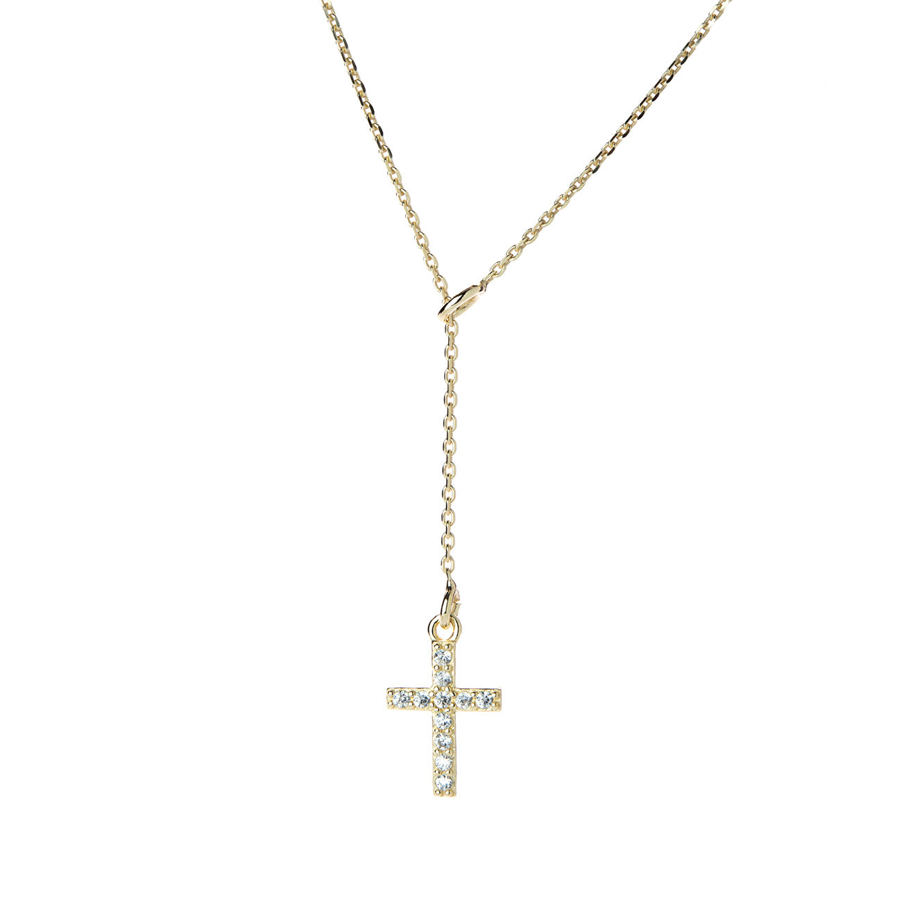 Collana saliscendi con croce