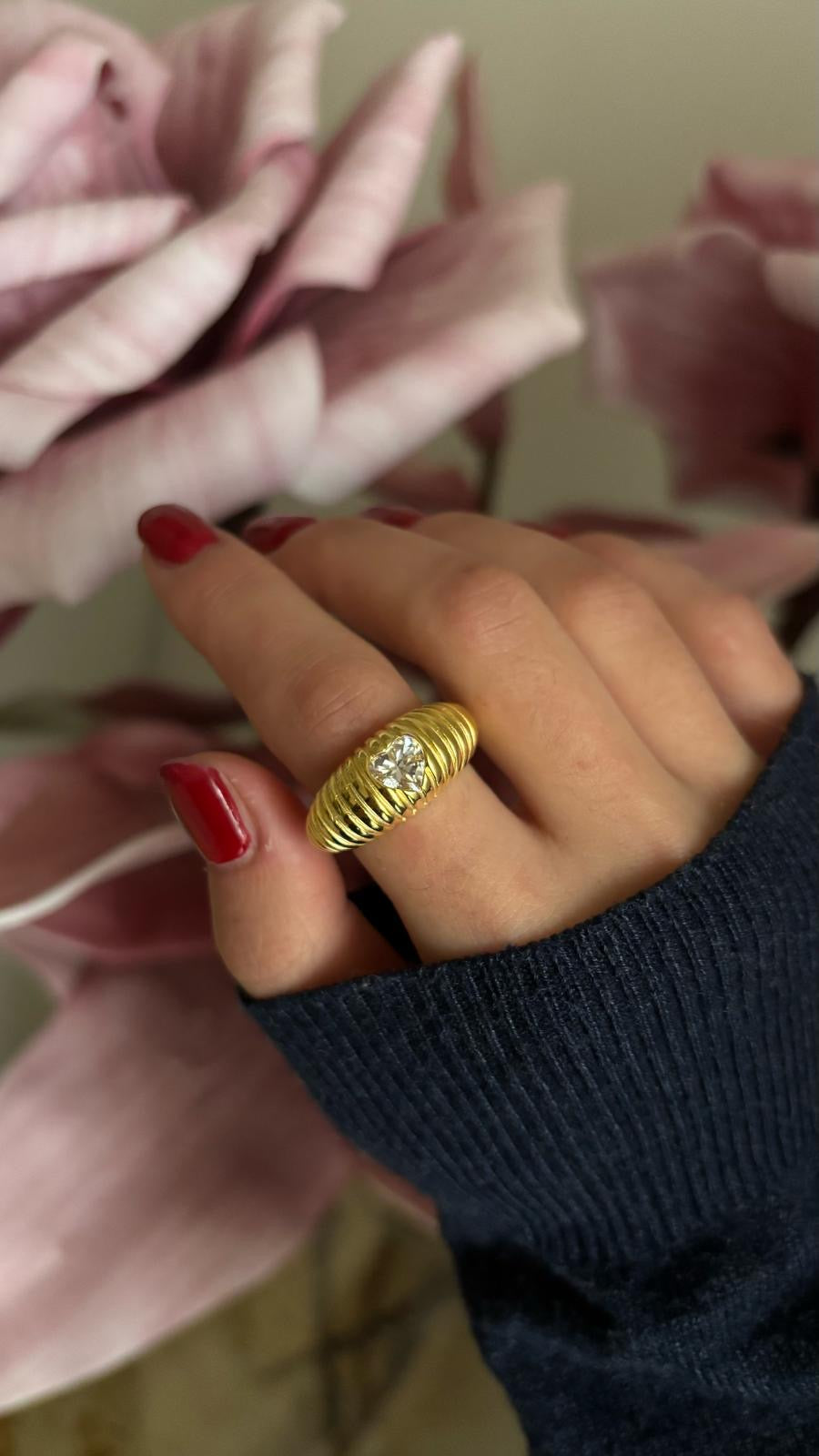 Anello con cuore