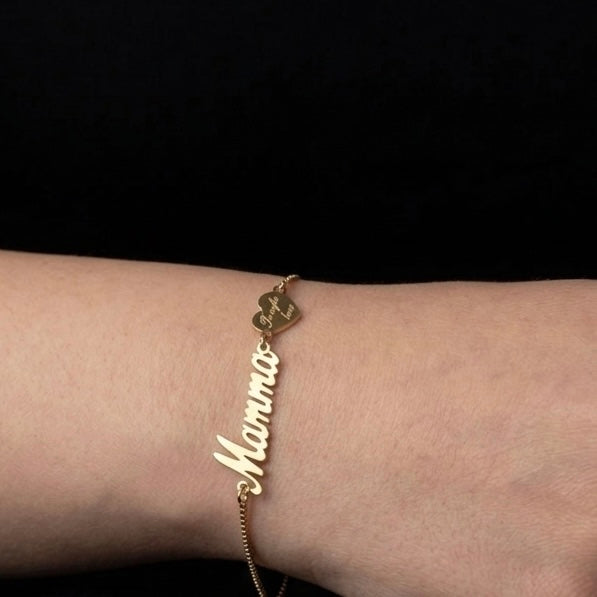 Bracciale Mamma con cuore ti voglio bene