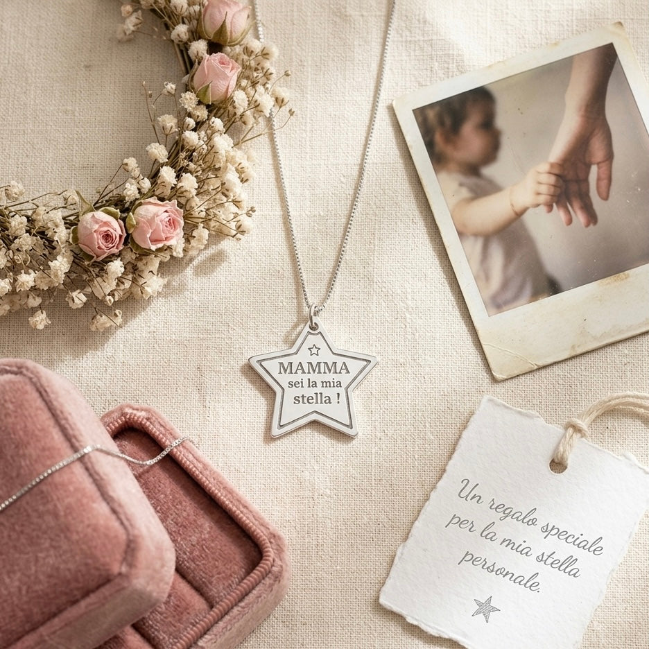 Collana mamma sei la mia stella
