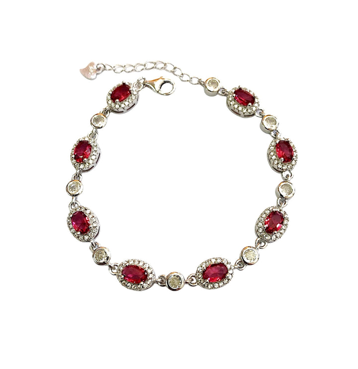 Bracciale donna ovale fucsia