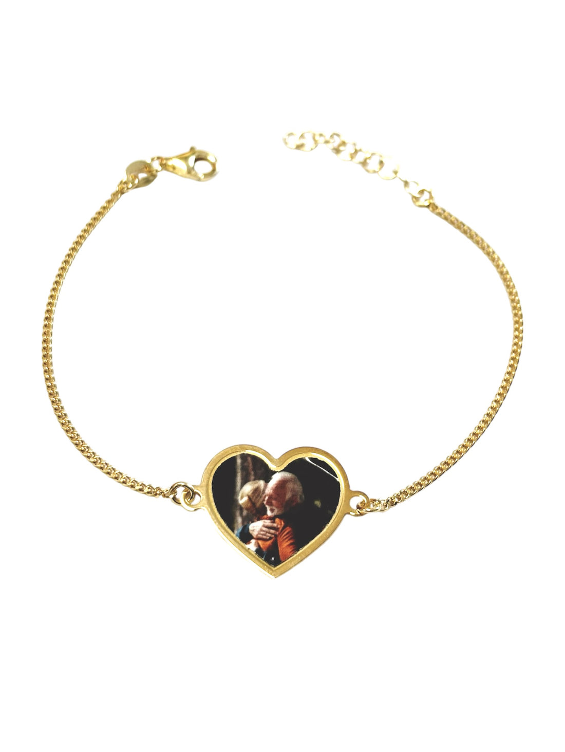 Bracciale foto personalizzata forma cuore