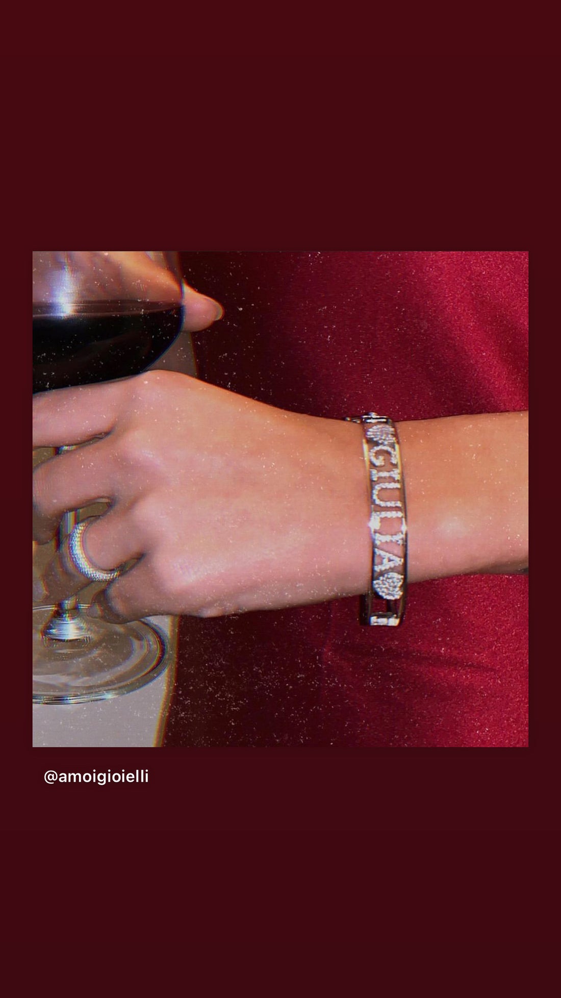 Bracciale nome pietre