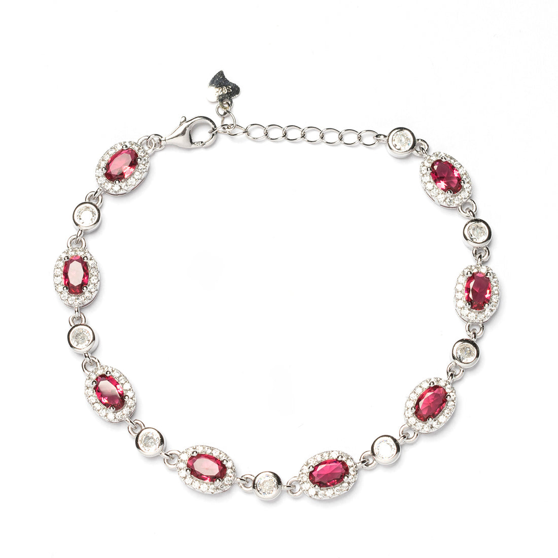 Bracciale donna ovale fucsia