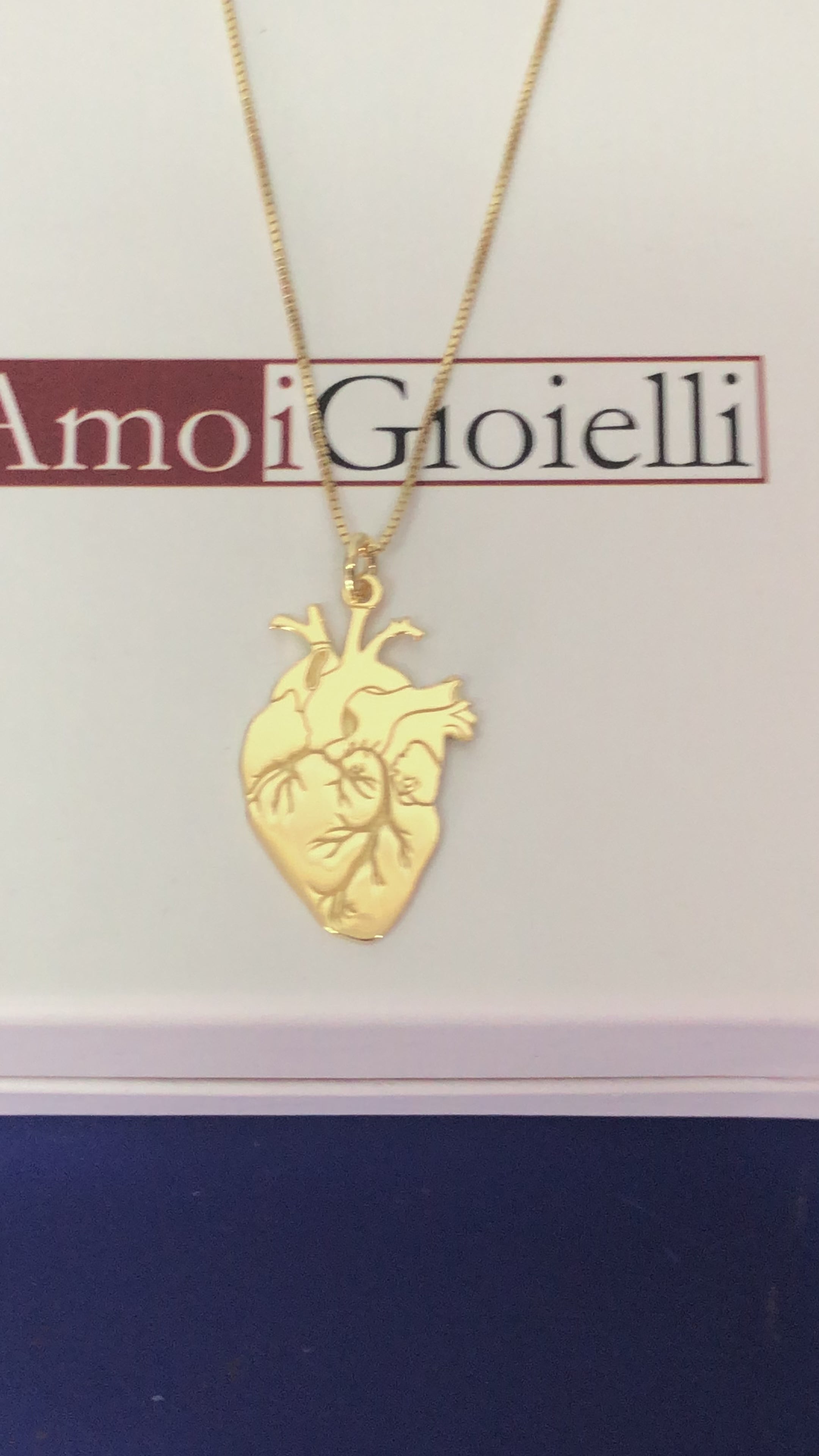 Collana cuore anatomico