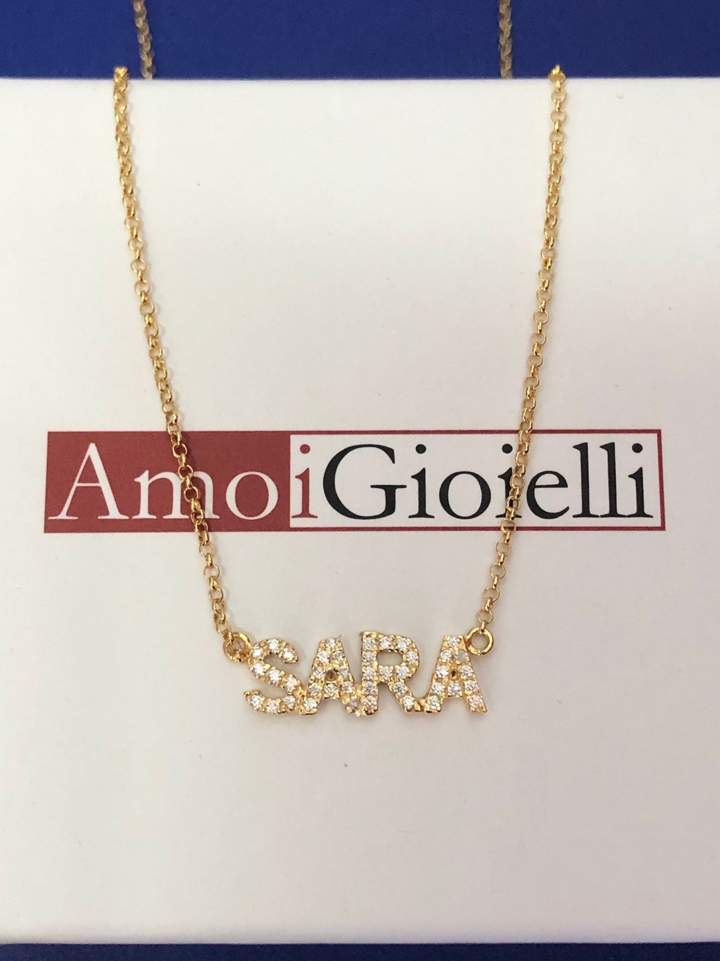 Collana nome zirconato