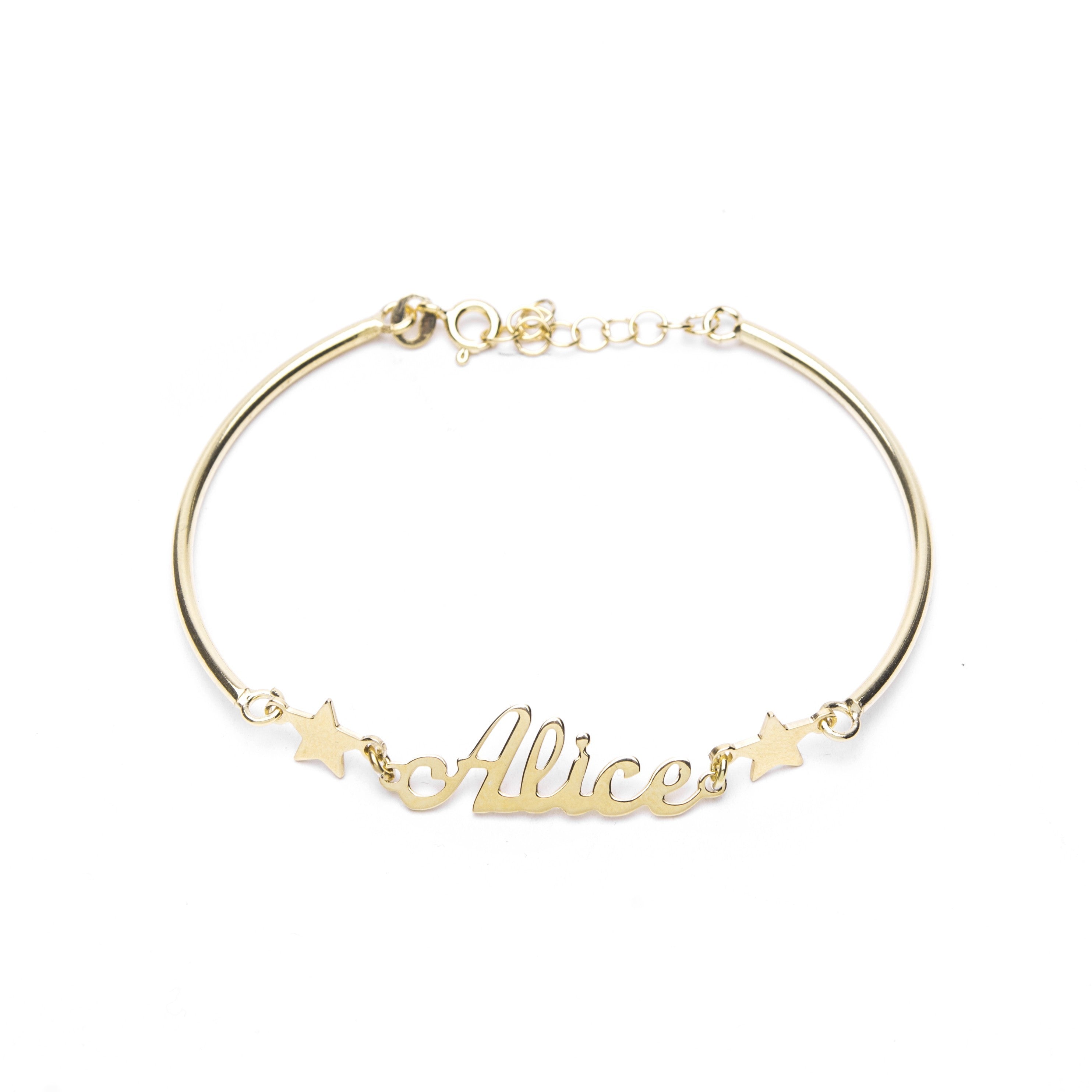 Bracciale nome e stelle