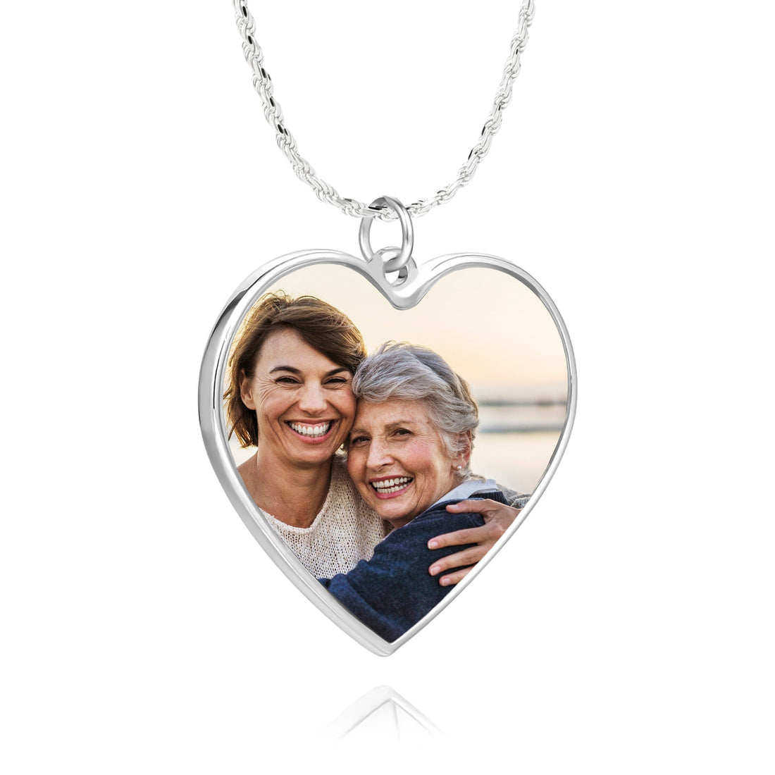 Collana foto personalizzata forma cuore