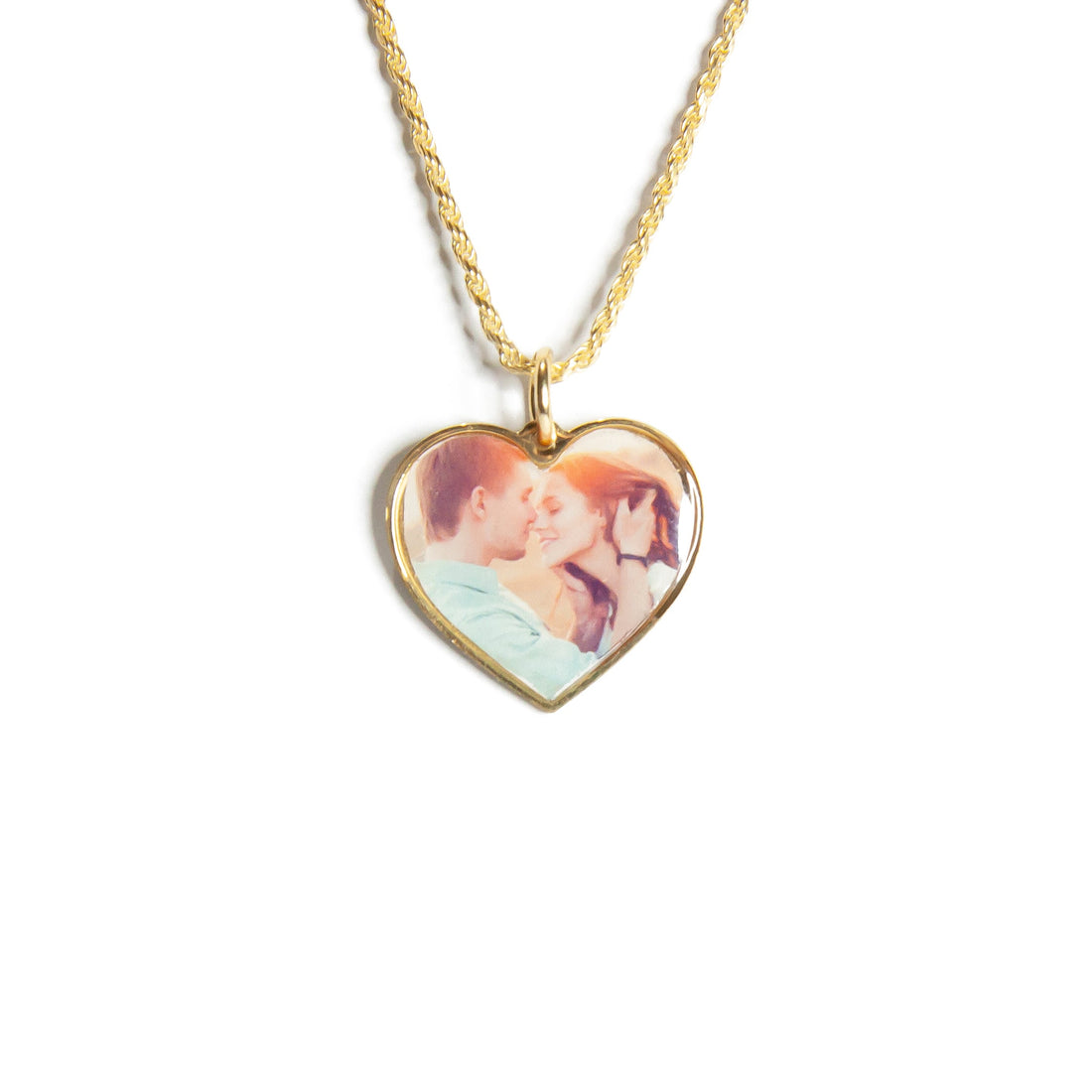 Collana foto personalizzata forma cuore