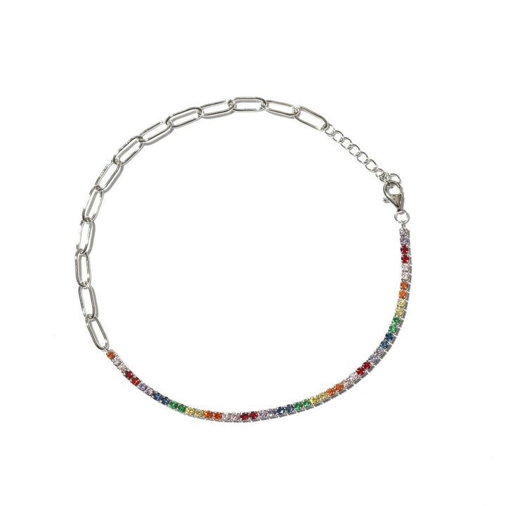 Bracciale con pietre multicolor