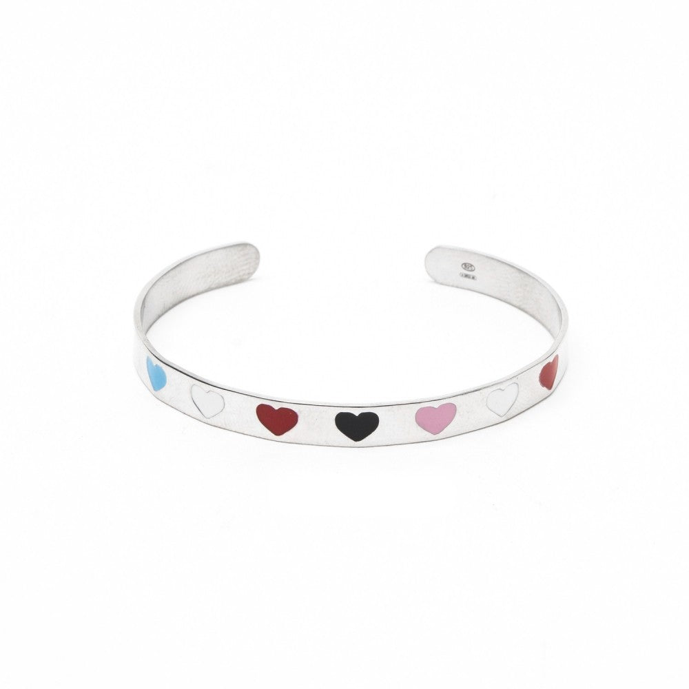 Bracciale cuoricini multicolor